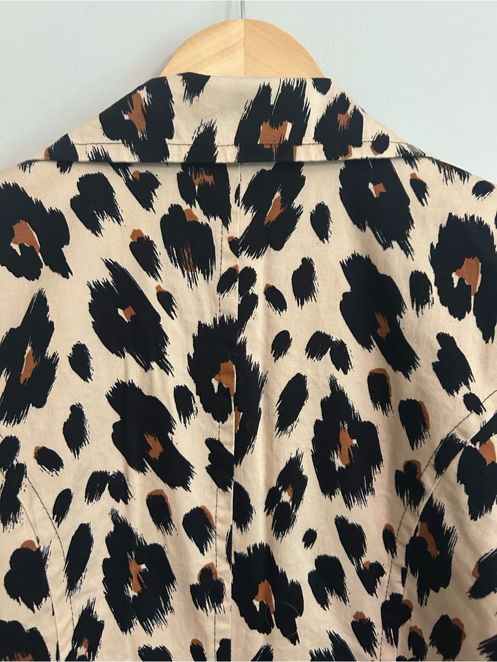 Robert Louis Leopard Print Trench Coat - Beige, Black & Brown - Picture 6 of 13